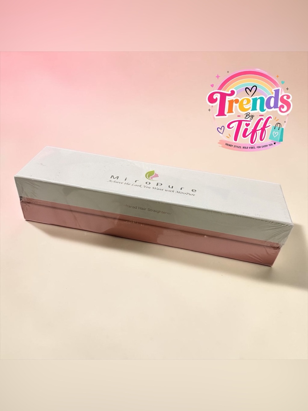MiroPure Infrared Hair Straightener - Pink & White Packaging